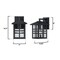 Westinghouse Fixture Wall Outdoor 60W Dusk to Dawn Caliste, Black Clear Glass 6123100 - alternate 2